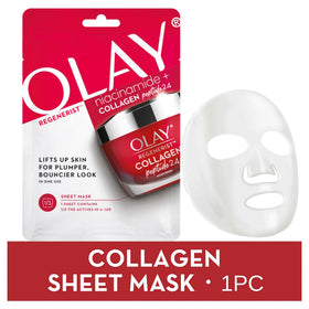 OLAY Regenerist Niacinamide + Collagen Peptide24 Sheet Mask