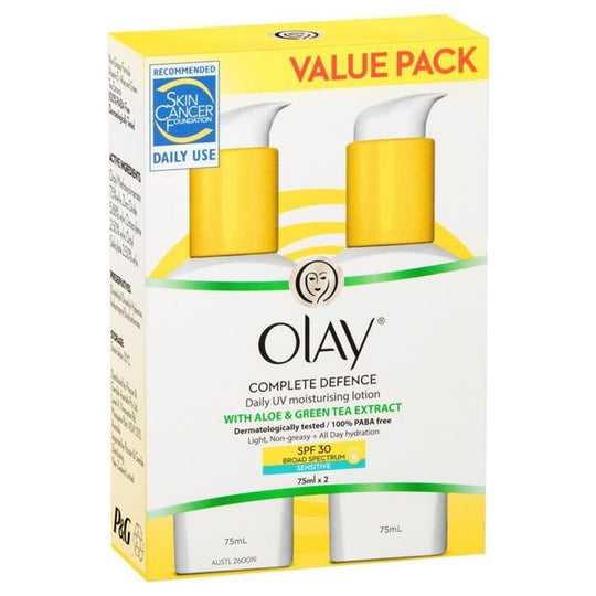 OLAY Complete Defence Daily UV Moisturising Lotion Twin Pack