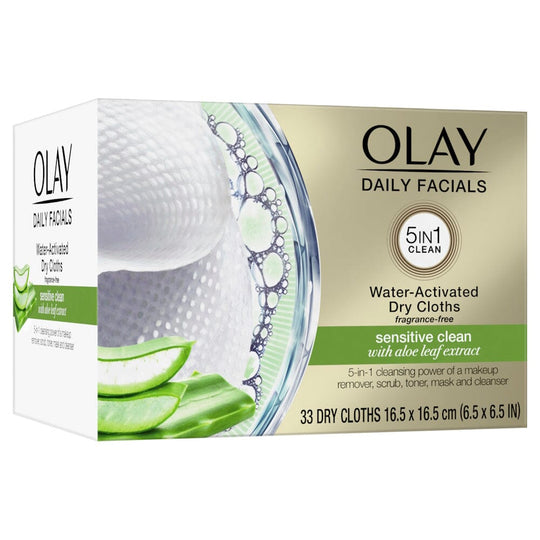 OLAY Daily Facials Water-Activated Dry Cloths 33's