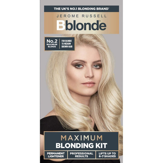 JEROME RUSSELL Bblonde PERMANENT LIGHTENER Maximum Blonding Kit No.2