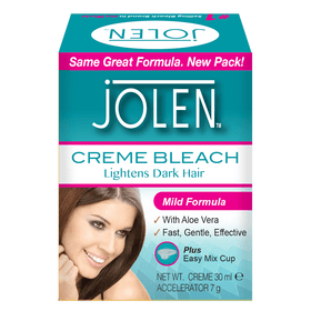 JOLEN Creme Bleach Lightens Dark Hair - Mild Formula