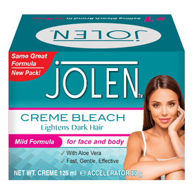 JOLEN Creme Bleach Lightens Dark Hair - Mild Formula