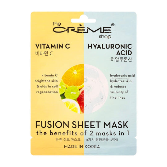 the CRÈME shop Vitamin C & Hyaluronic Acid Fusion Sheet Mask