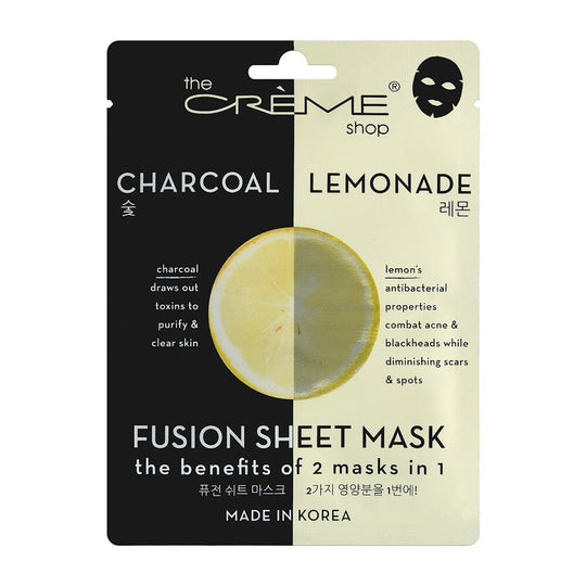 the CRÈME shop Charcoal & Lemonade Fusion Sheet Mask