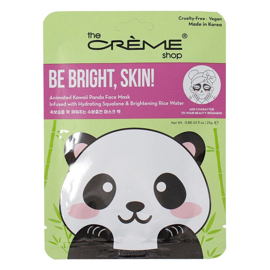 the CRÈME shop Be Bright, Skin! Animated Kawaii Panda Face Mask