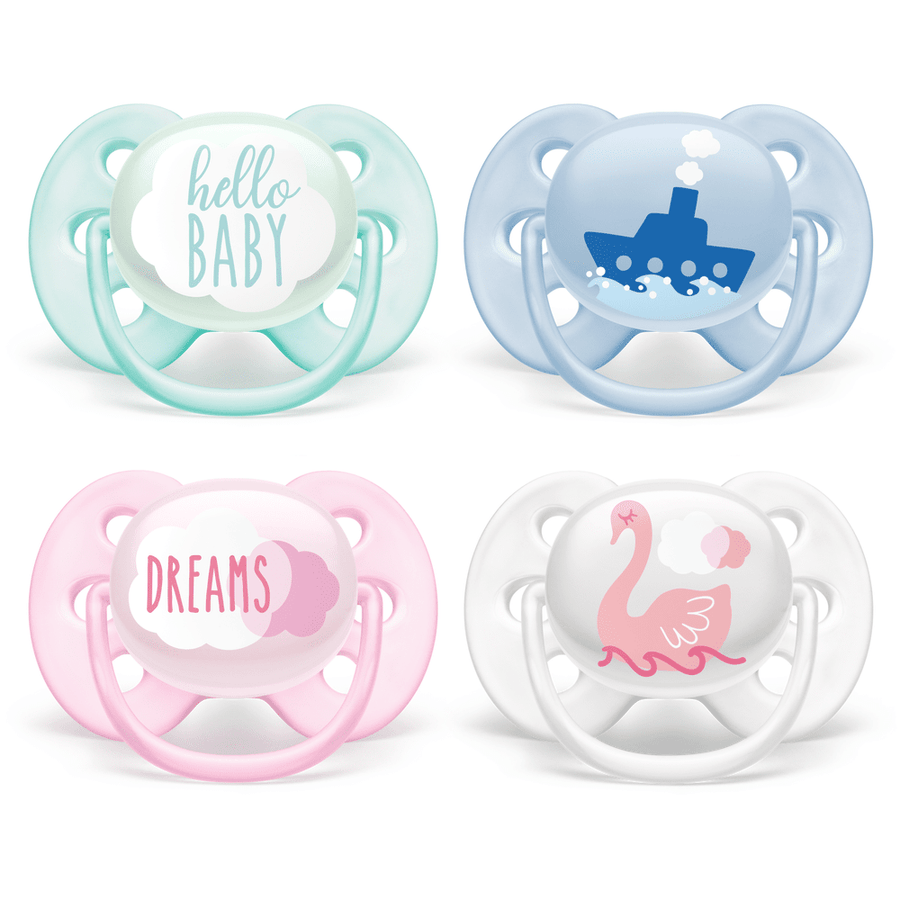 Philips Avent 2pk Ultra Soft Soother 0-6m