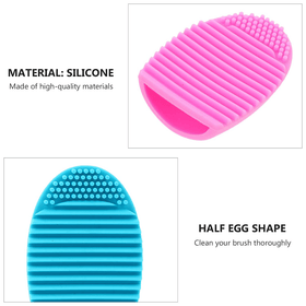 4 pcs. Makeup Brush Cleaner Mat Silicone Cosmetic Cleaning Pad