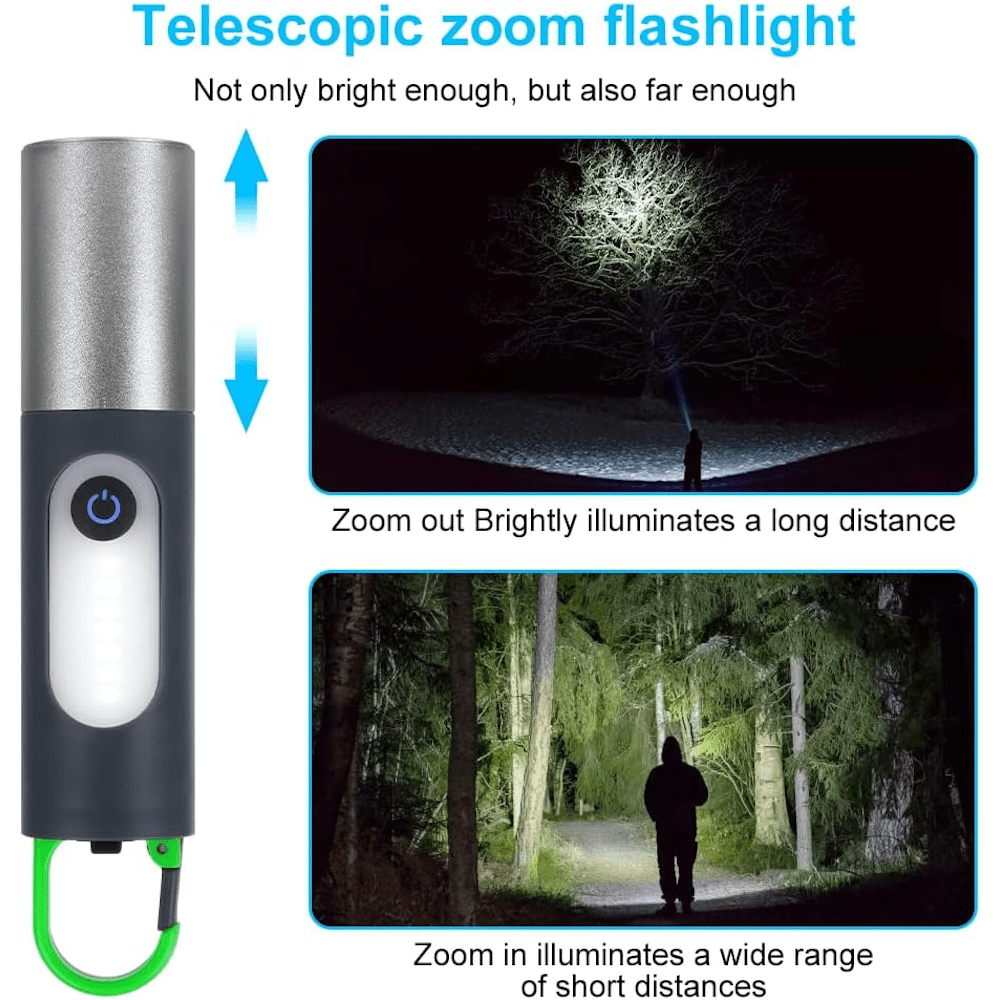 Rechargeable LED Flashlight and Camping Lantern Combo