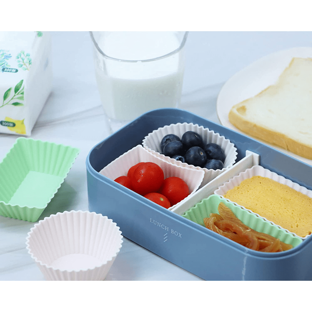 24Pcs Silicone Lunch Box Dividers Bento Box Accessories Silicone Cupcake  Line