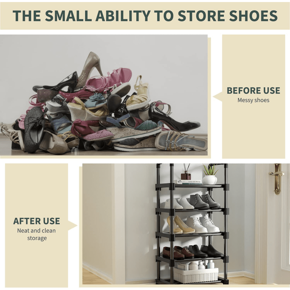 7 Tier Tall Shoe Rack Storage Shelf