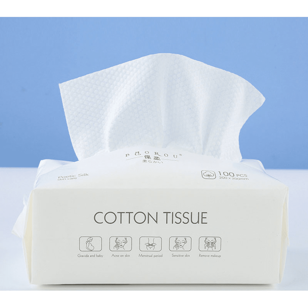 Cotton Facial Tissue/Makeup Remover Wipes 320's