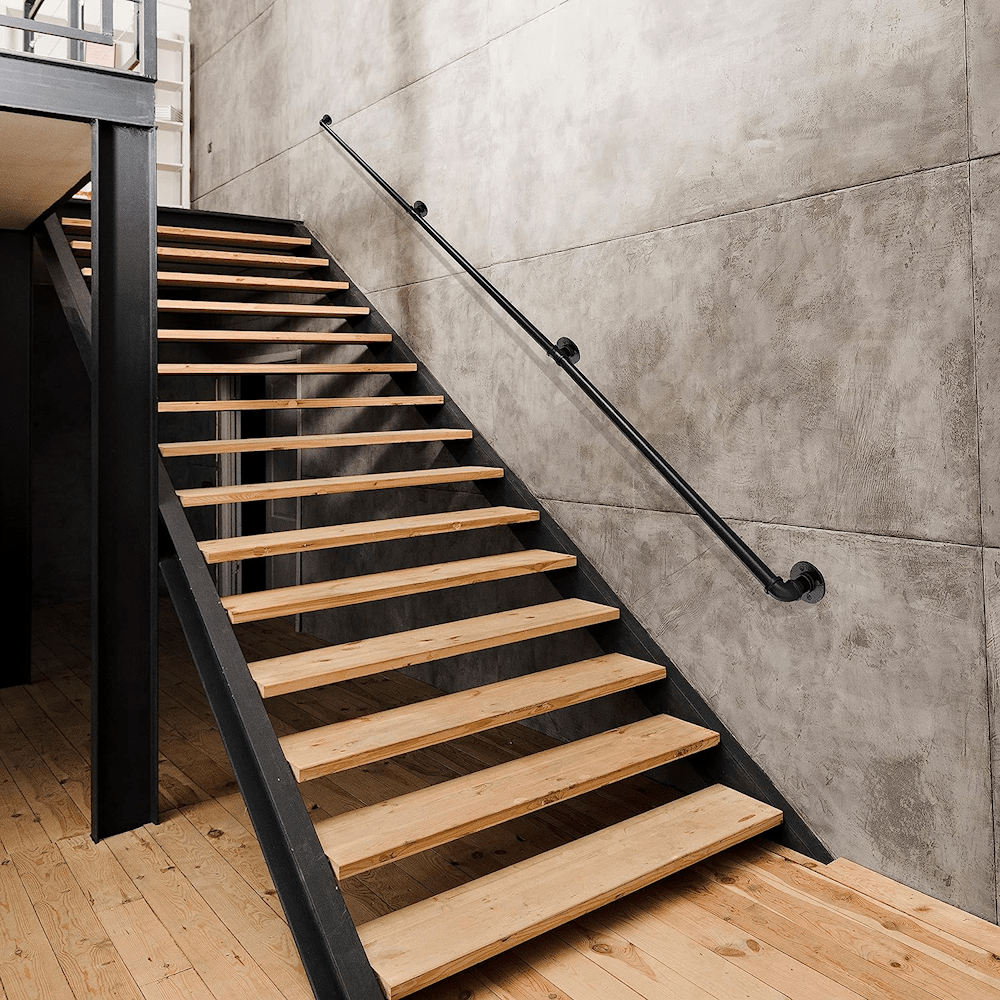 Industrial Pipe Stair Handrail - 310cm