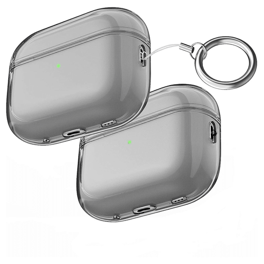 Compatible Airpods Pro2 Case - Clear Black