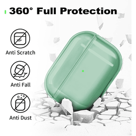Compatible Airpods Pro2 Case - Clear Green