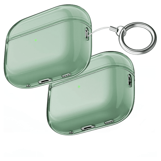 Compatible Airpods Pro2 Case - Clear Green