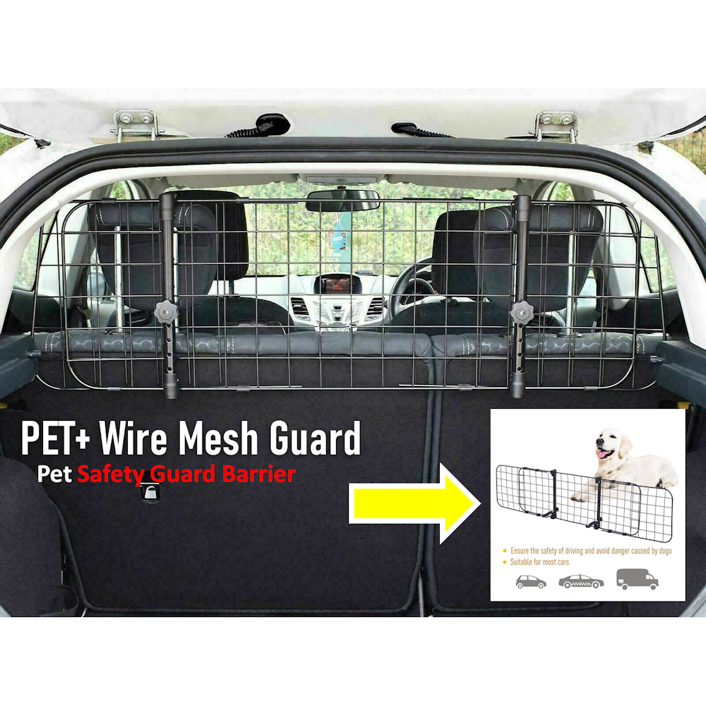 thumbnail image 2 of HAITRAL Adjustable Dog Car Barrier - Heavy Duty Mesh Pet Divider For SUVs & Trucks 2 of 13