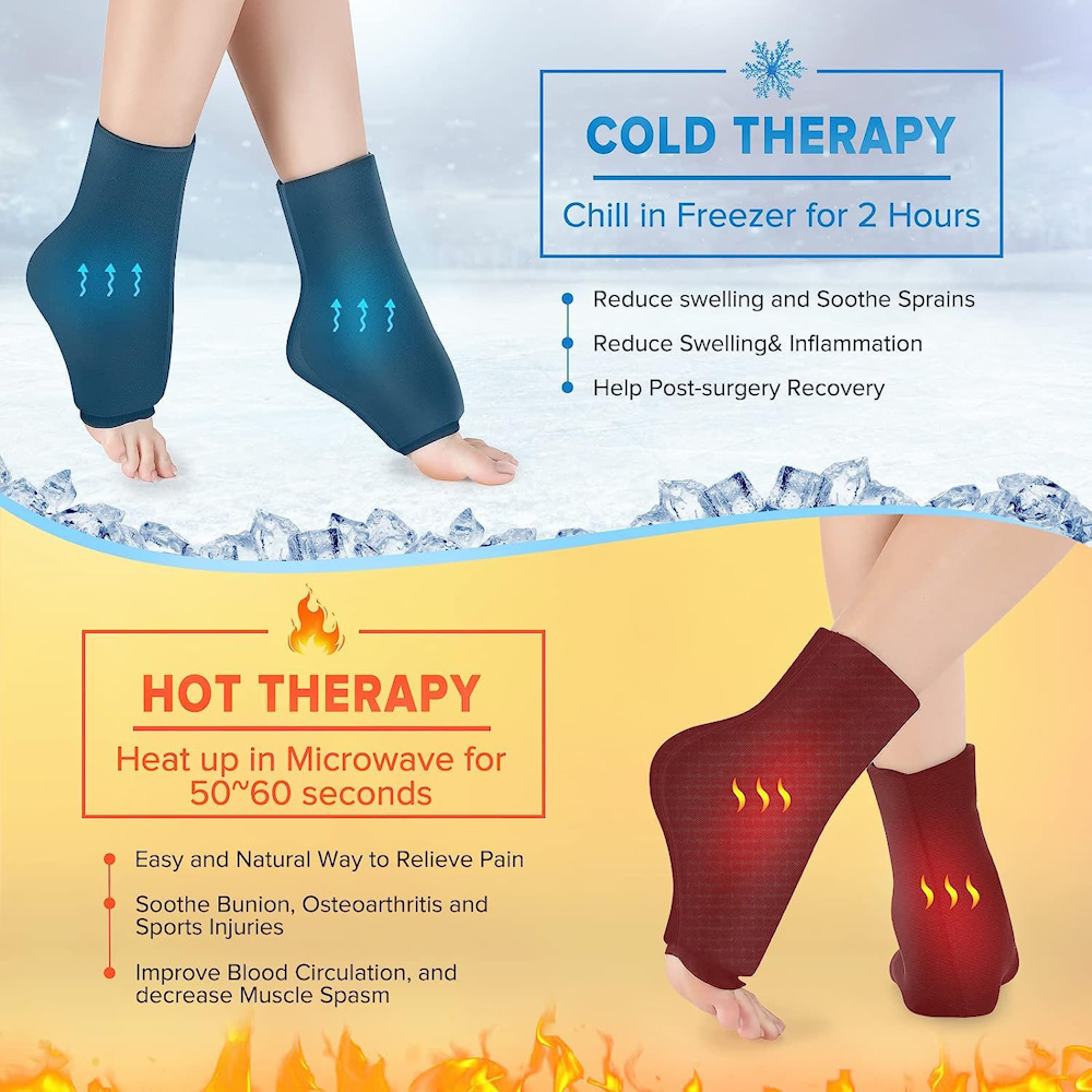 Reusable Gel Ice Pack for Hot & Cold Therapy - L