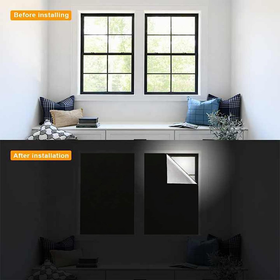 Window Curtain Shade 100% Black-Out 145x200 cm