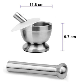 Stainless Steel Mortar and Pestle Spice Grinder