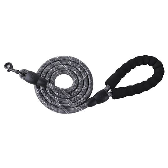 Reflective Rope Dog Leash 150cm - Grey