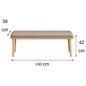 Shoe Rack Bench for Entryway - 100cm
