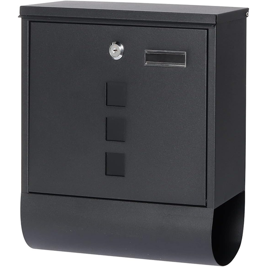 Mailboxes with Secure Key Lock and Newspaper Holder
