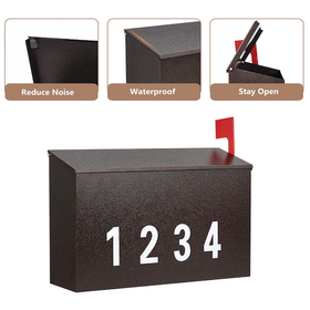 Mailbox with Flag Kit & Number Stickers