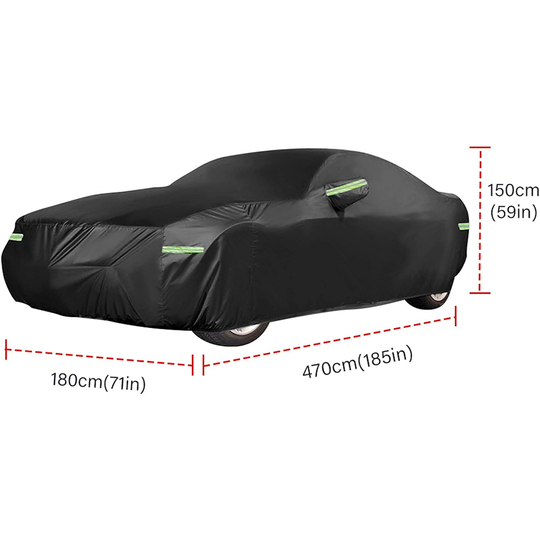All-Weather Heavy Duty Car Cover for Sedans 4.7M