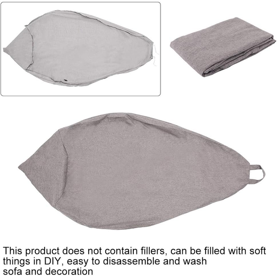 Bean Bag Cover 100x120 cm - Gray