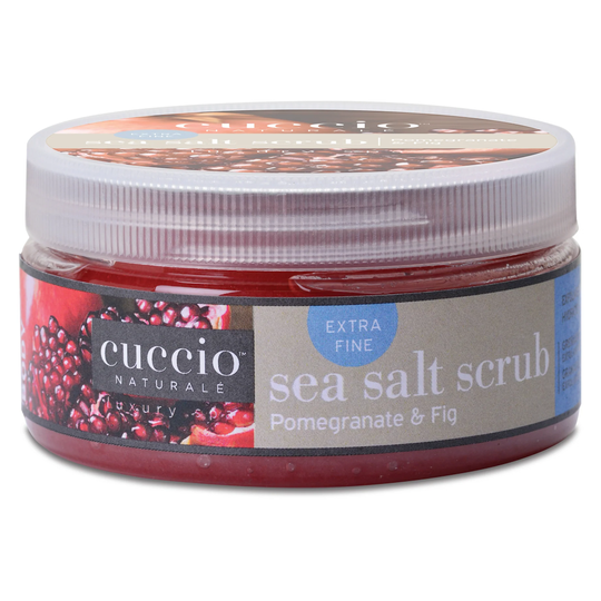 cuccio NATURALE Extra Fine Sea Salt Scrub 226g - Pomegranate & Fig