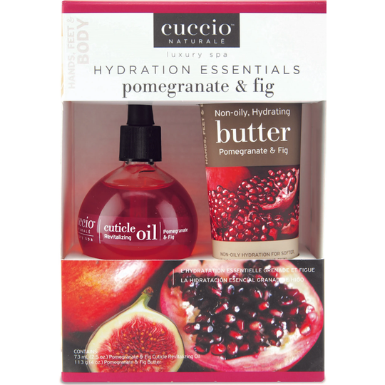 cuccio NATURALE Hydration Essentials Kit - Pomegranate & Fig