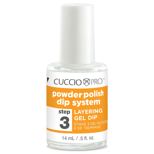 cuccio PRO Powder Polish Dip System Step 3 Layering Gel Dip 14mL
