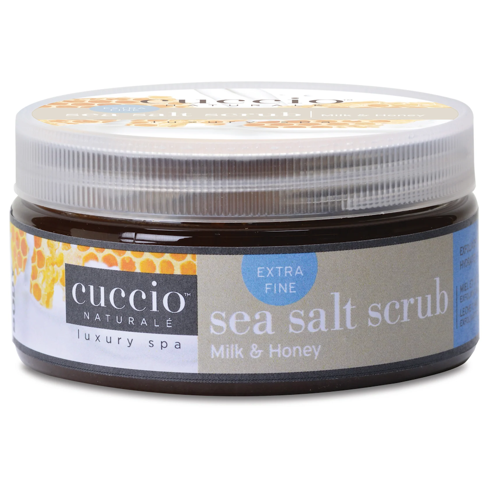 cuccio NATURALE Extra Fine Sea Salt Scrub 226g - Milk & Honey