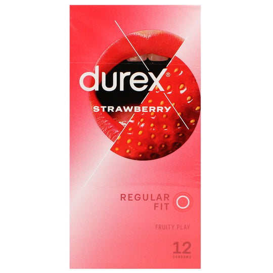 durex Strawberry Condoms 12's - Regular Fit