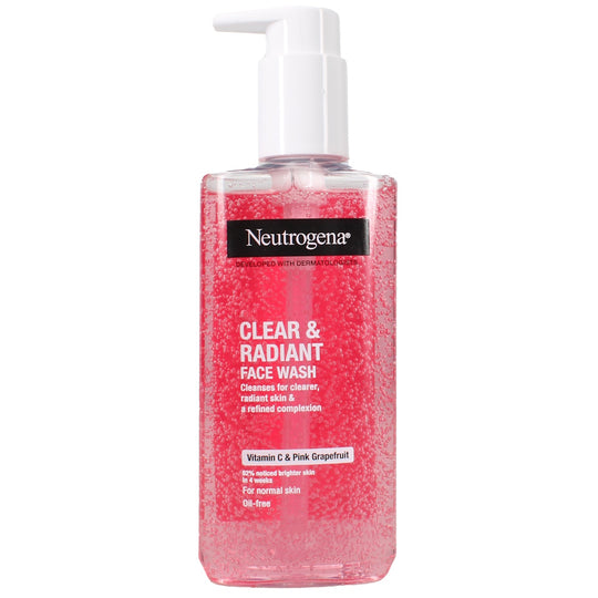 Neutrogena Clear & Radiant Face Wash 200mL - Vitamin C & Pink Grapefruit