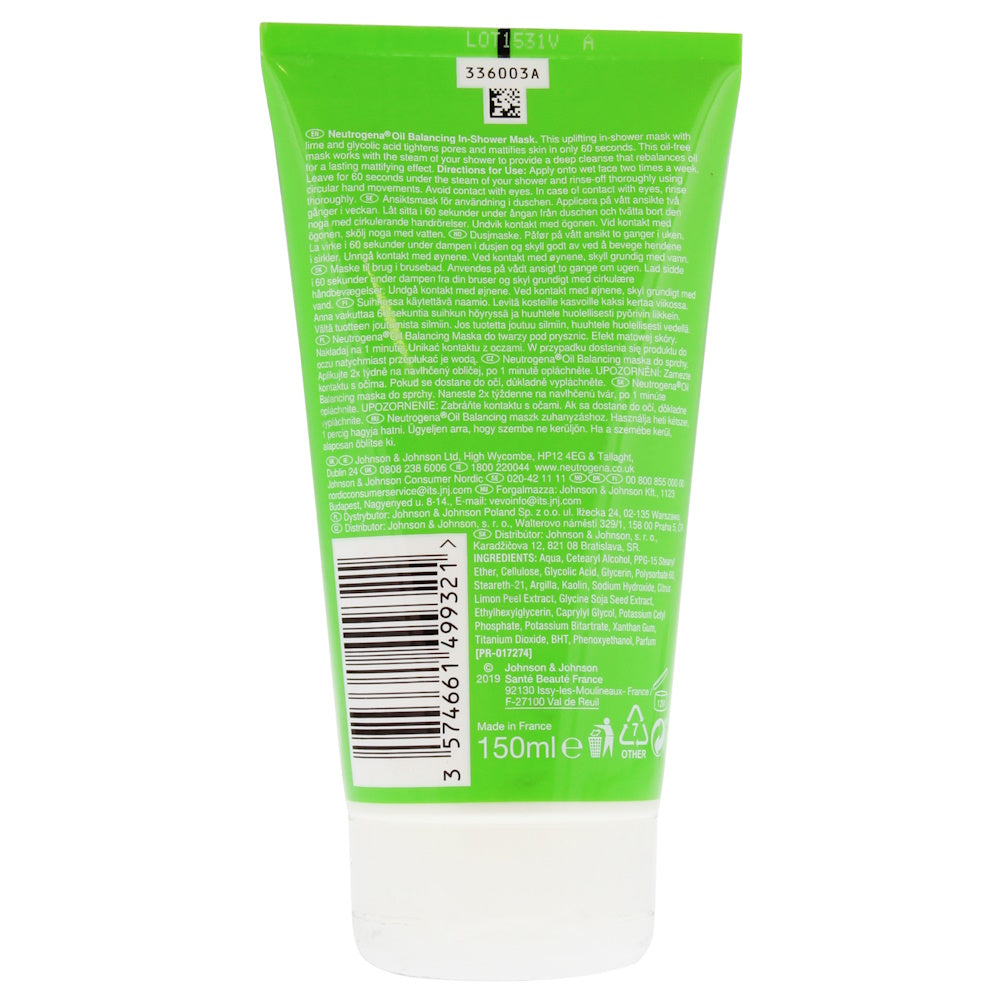 Neutrogena Oil Balancing in Shower Mask 150mL Brands