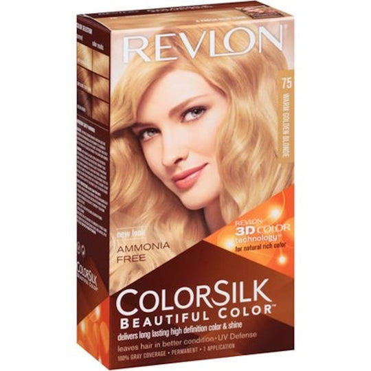 Revlon COLORSILK Permanent Hair Colour - 75 Golden Blonde