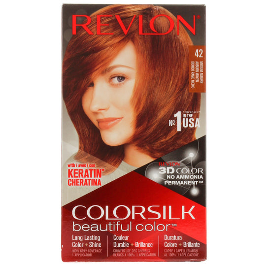 Revlon COLORSILK Permanent Hair Colour - 42 Medium Auburn