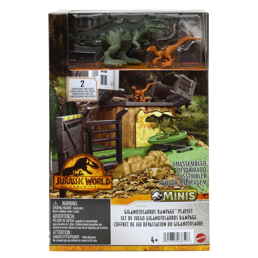 Jurassic World MINIS - Giganotosaurus Rampage Playset