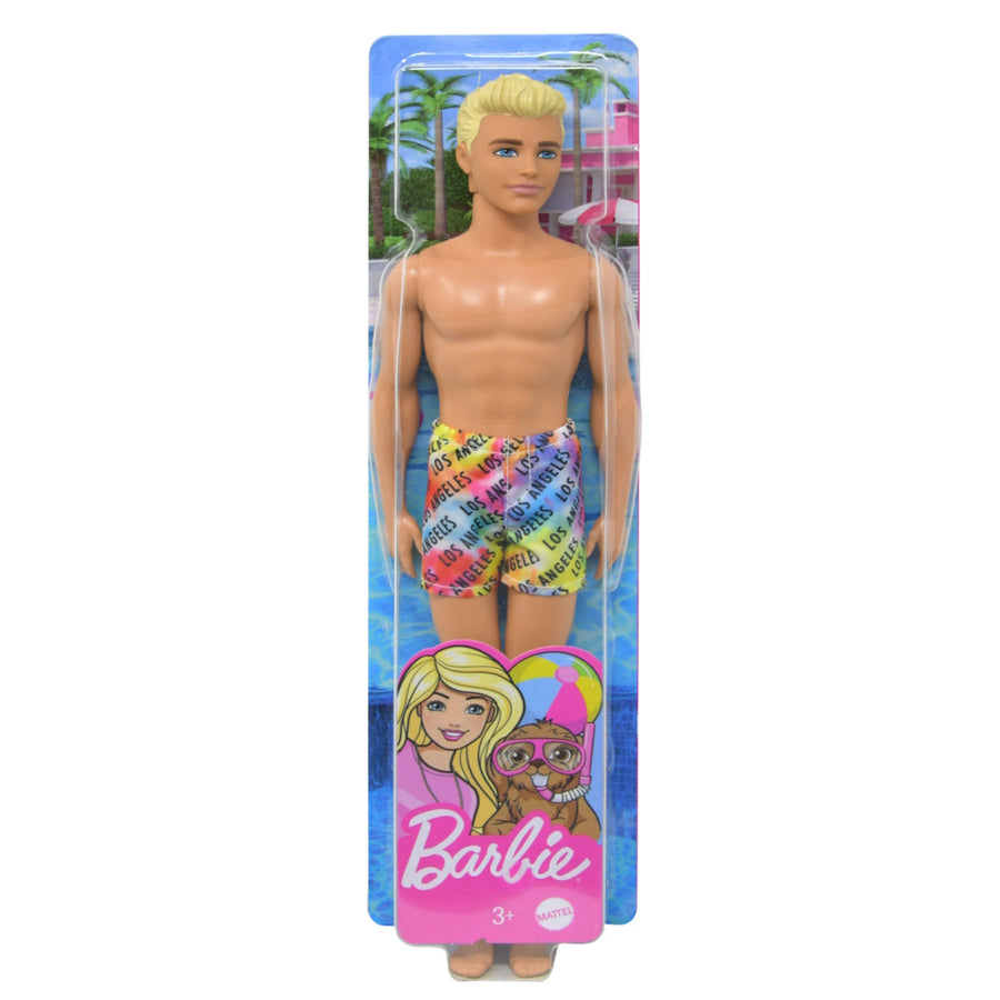 Barbie Beach Ken Doll Wearing Swimsuit
