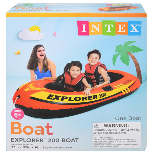 INTEX Explorer 200 Boat 73" x 35" x 16"