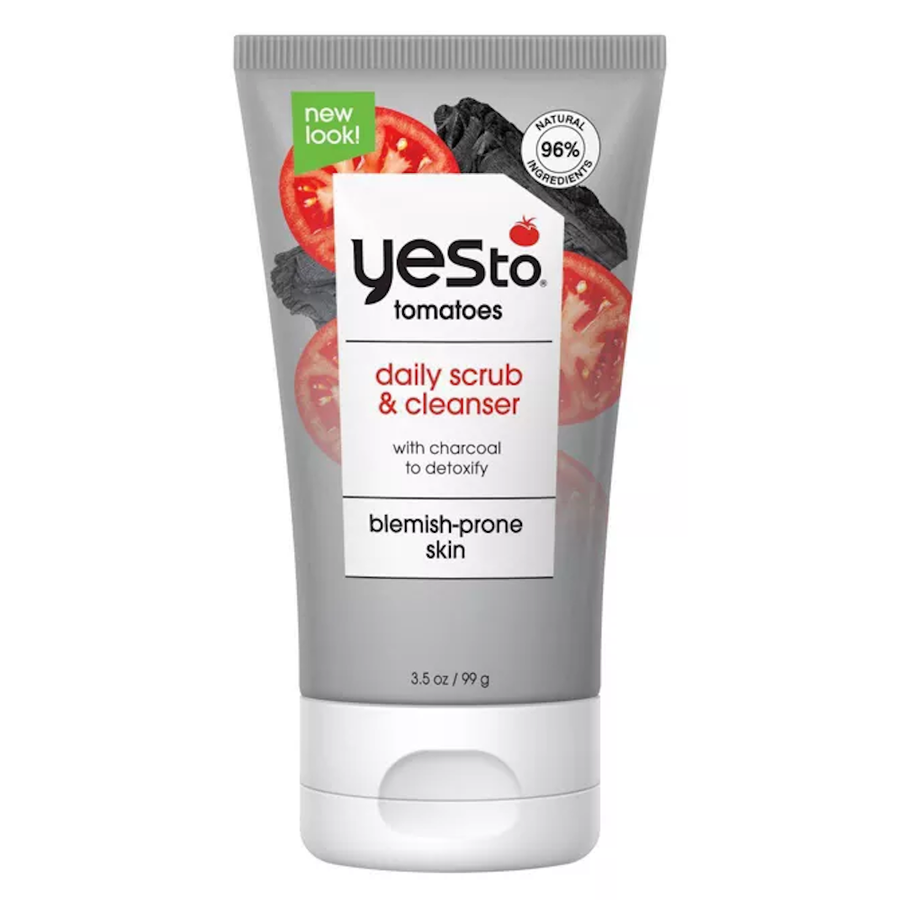 Yes to Tomatoes Daily Scrub & Cleanser Charcoal Detox 99g