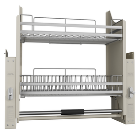 2 Tier Pull-Out Cabinet Organizer - 800mm