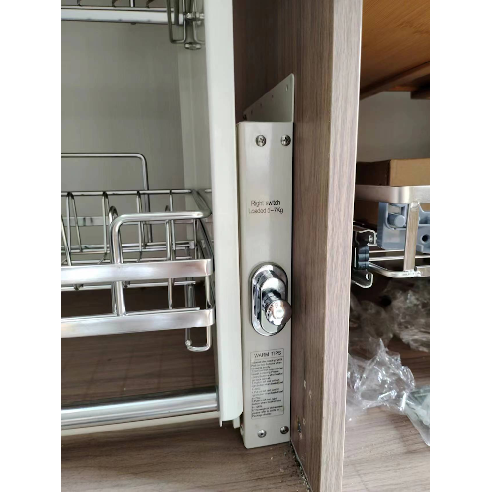2 Tier Pull-Out Cabinet Organizer - 700mm