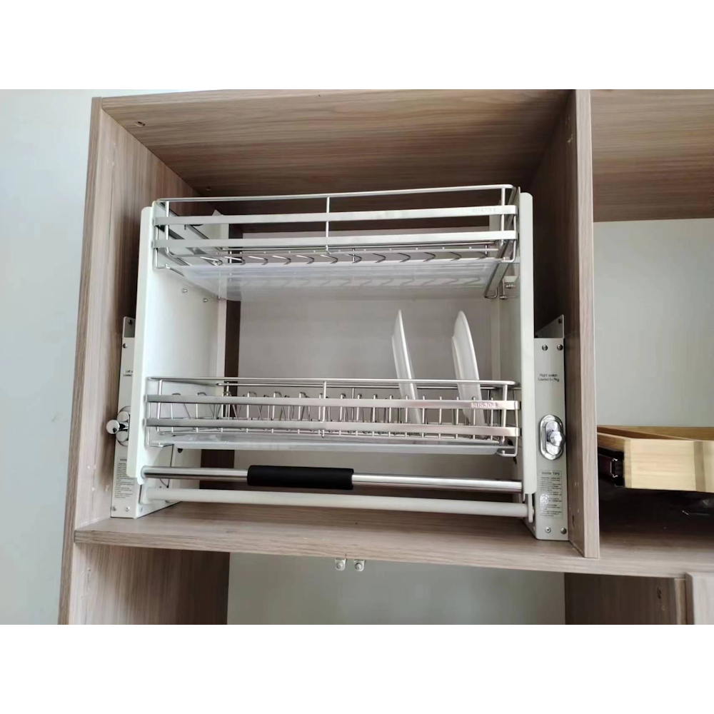 2 Tier Pull-Out Cabinet Organizer - 700mm