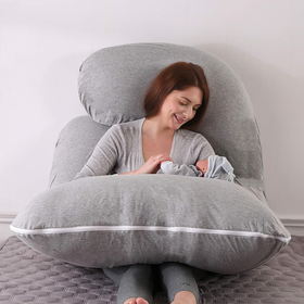 U-Shape Pregnancy/Full Body Pillow - Gray