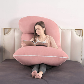 U-Shape Pregnancy/Full Body Pillow - Pink