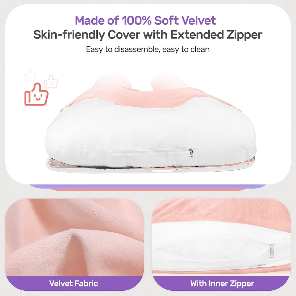 U-Shape Pregnancy/Full Body Pillow - Pink