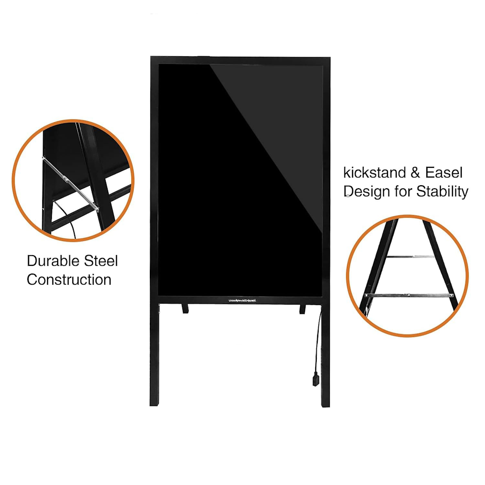 80x60cm Standing A-Frame LED Message Writing Board
