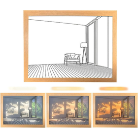3 Colors Lighting Painting Decoration - Room